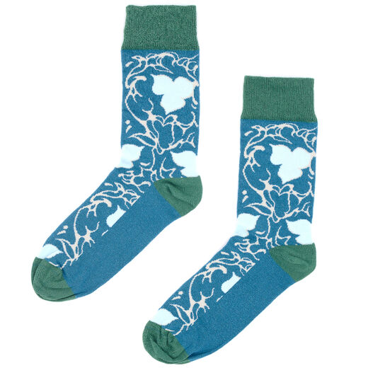 Blue marble socks